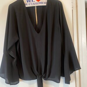 Veronica M Elegant Black Women's Top